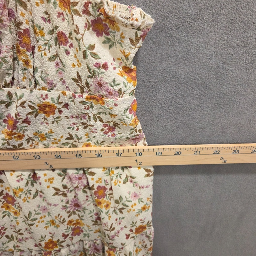 Floral Babydoll Tiered Ruffle Sundress Dress Women's Size XXL Cottage Bloomcore - Picture 9 of 10